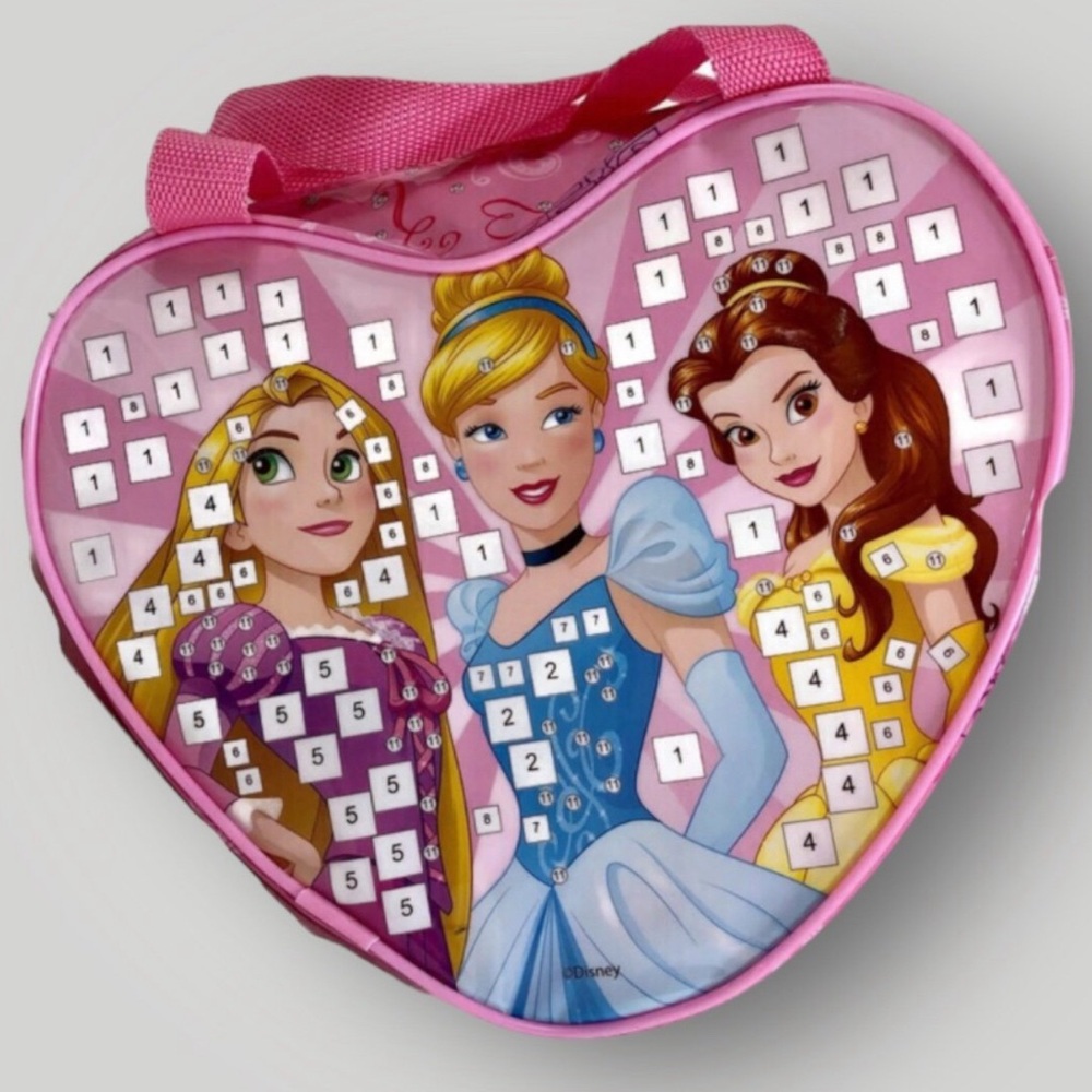 Disney Princess Plastic Tote Bag Purse Cinderella Belle Rapunzel!